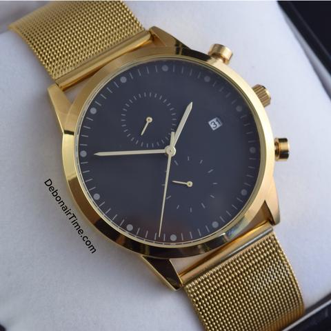 debonairtime's tweet photo. Our most popular timepiece featuring the 'Regent Gold' ($80/£65) - Get yours at https://t.co/D2DR4tK7VC #debonairtime #dailywatch #watch https://t.co/4SxExFNeF9