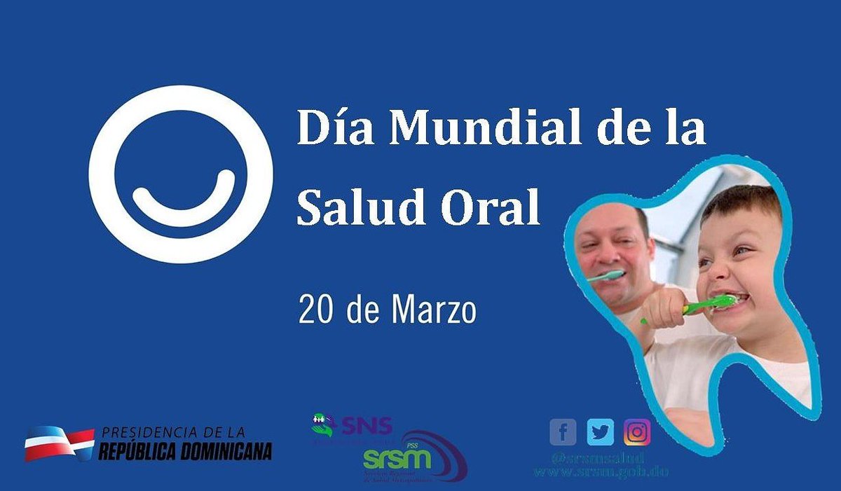 SRSMRDO's tweet photo. 20 de Marzo dia Mundial #SaludOral https://t.co/aZ61F5NtGT