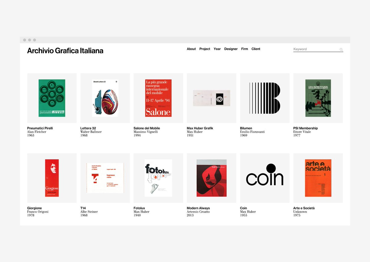 One of the best archive for the Italian Graphic Design - archiviograficaitaliana.com