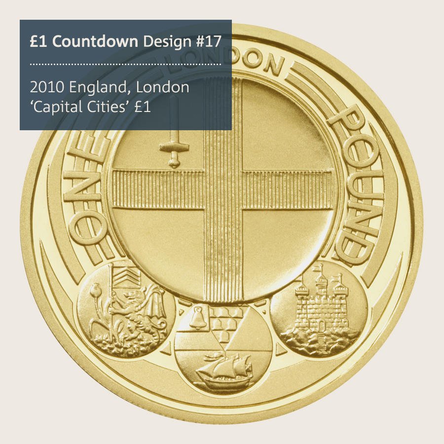RoyalMintUK's tweet photo. #8daystogo brings us to 2010 in our £1 #coin countdown and the #London 'Capital Cities' £1: https://t.co/wpPGqNJ1qj #design17 https://t.co/em0jOveRuD