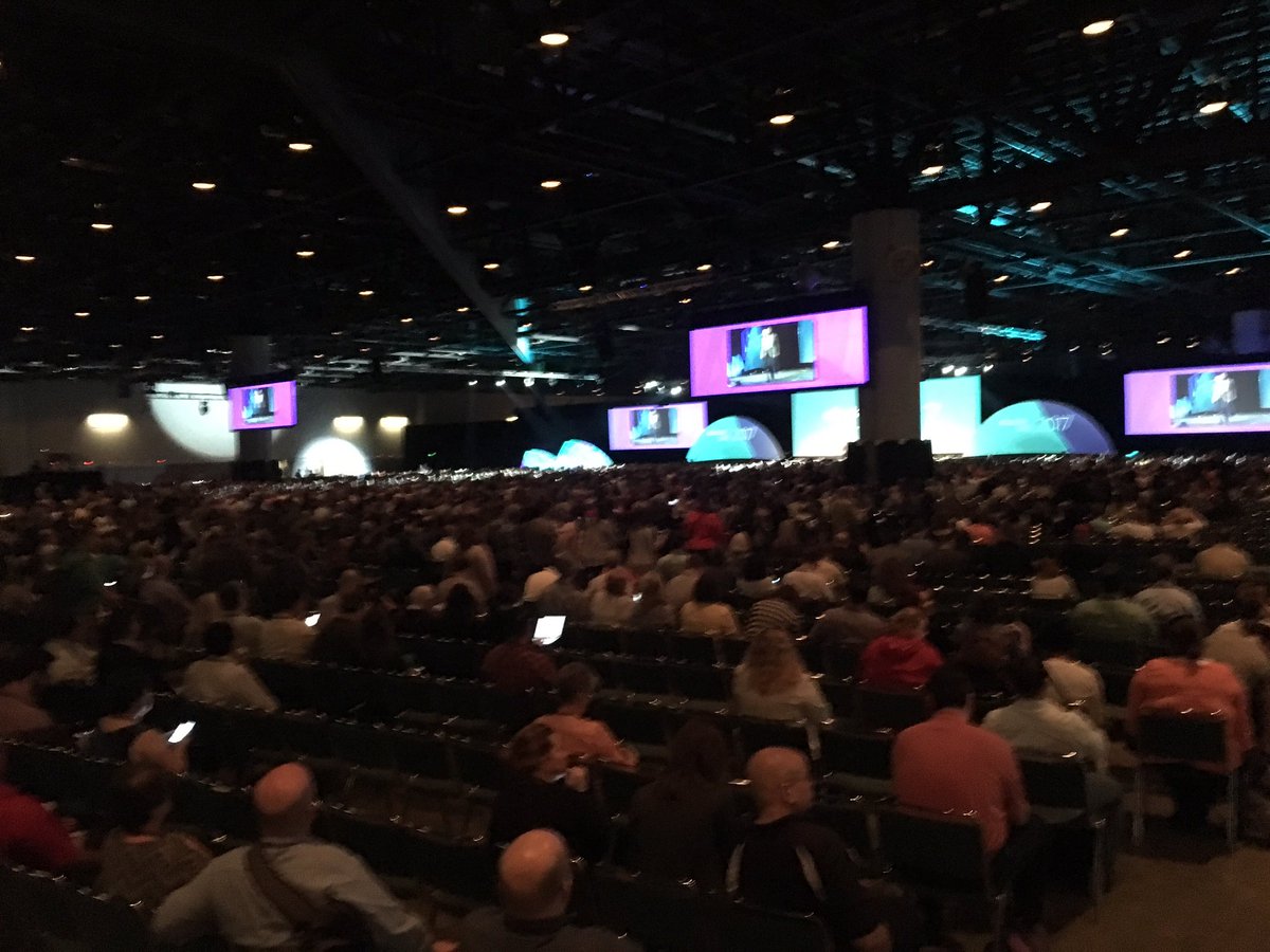 MSUDarrell's tweet image. Attending the opening session of Ellucian Live 2017 in Orlando, FL. #eLive2017 #moreheadstate
