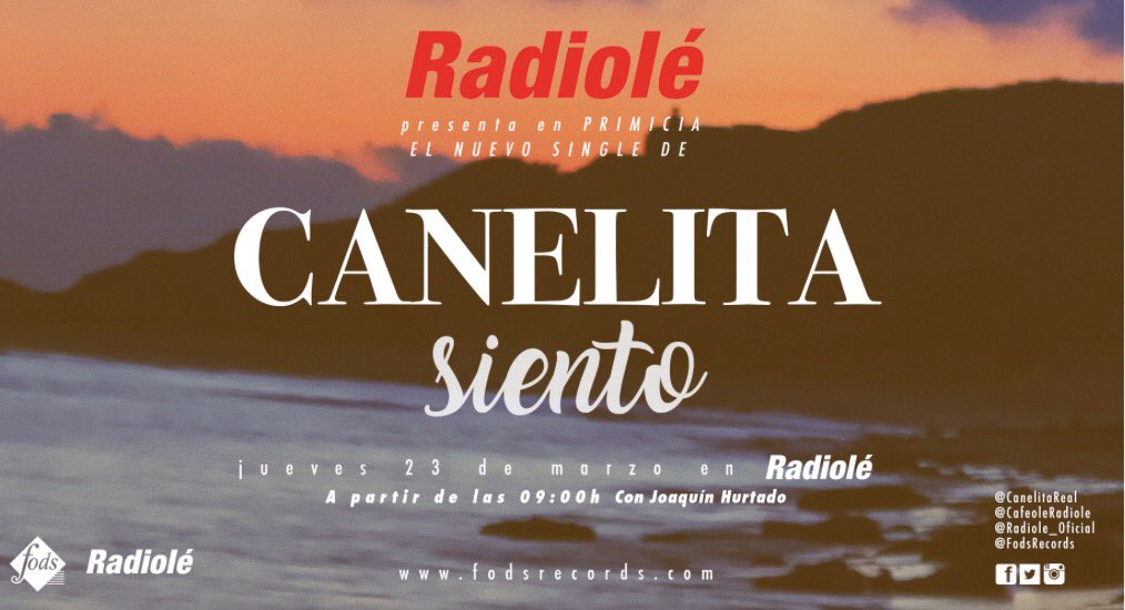 Radiole_oficial's tweet photo. Este jueves llega lo nuevo de @canelitareal Atentos al @CafeoleRadiole de @joaquin1hurtado https://t.co/Iq5t3E0utt https://t.co/Q15PKt1iTP