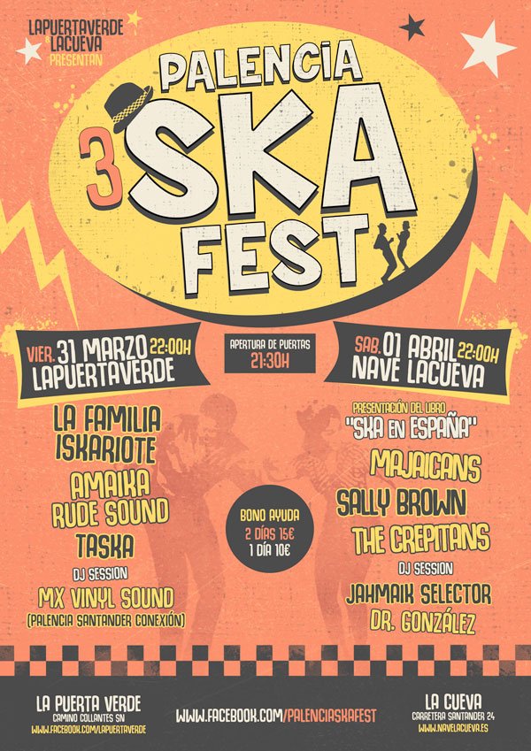 Se avecina un fin de semana brutal,No faltéis! <a href="/PalenciaSkaFest/">Palencia ska fest</a> <a href="/SallyBrownMadri/">Sally Brown</a> <a href="/Majaicans/">Majaicans SkaReggae</a> <a href="/TheCrepitans/">The Crepitans</a>  <a href="/CuevaPalentina/">LA CUEVA</a>  <a href="/LaPuertaVerdePa/">LaPuertaVerde</a>