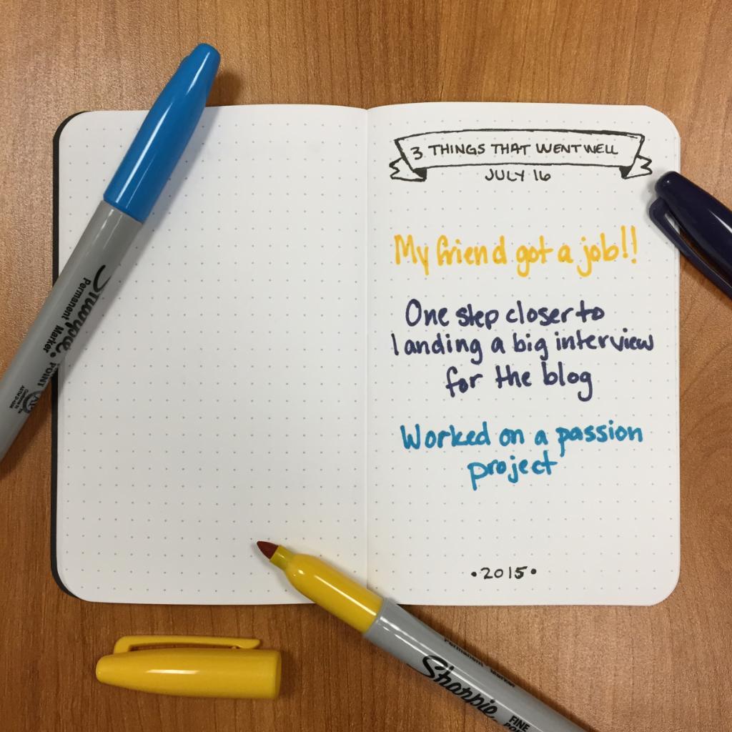 CareerBuilder's tweet image. Try THIS: At the end of each day this week, write down 3 things that went well. 
It will add positivity to your day!