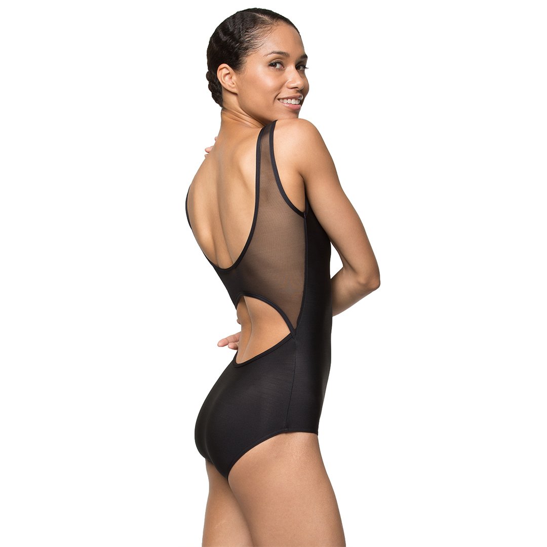 Yumiko veronique-mesh 黒レオタード Veronique Nylon Black – Yumiko