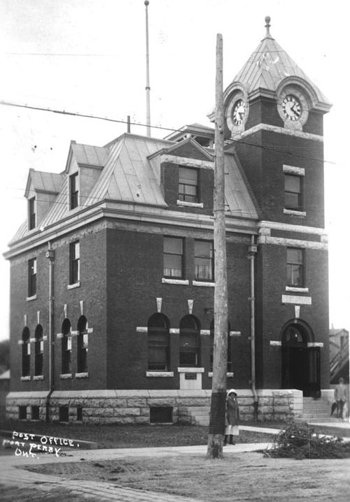 1914 the current Port Perry post office opened on Queen Street in the space where the great fire of 1884 had started #Scugog150 <a href="/TwpofScugog/">Township of Scugog</a>