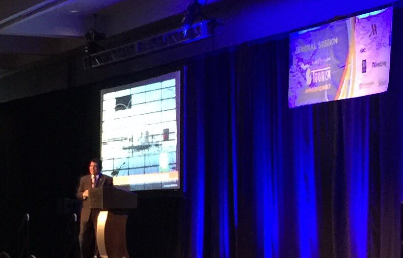 SMZAdvertising's tweet photo. .@VisitDetroit Larry Alexander talks about Detroit, America's great #comebackcity! #migovconf17 https://t.co/RIcCzdEaDN