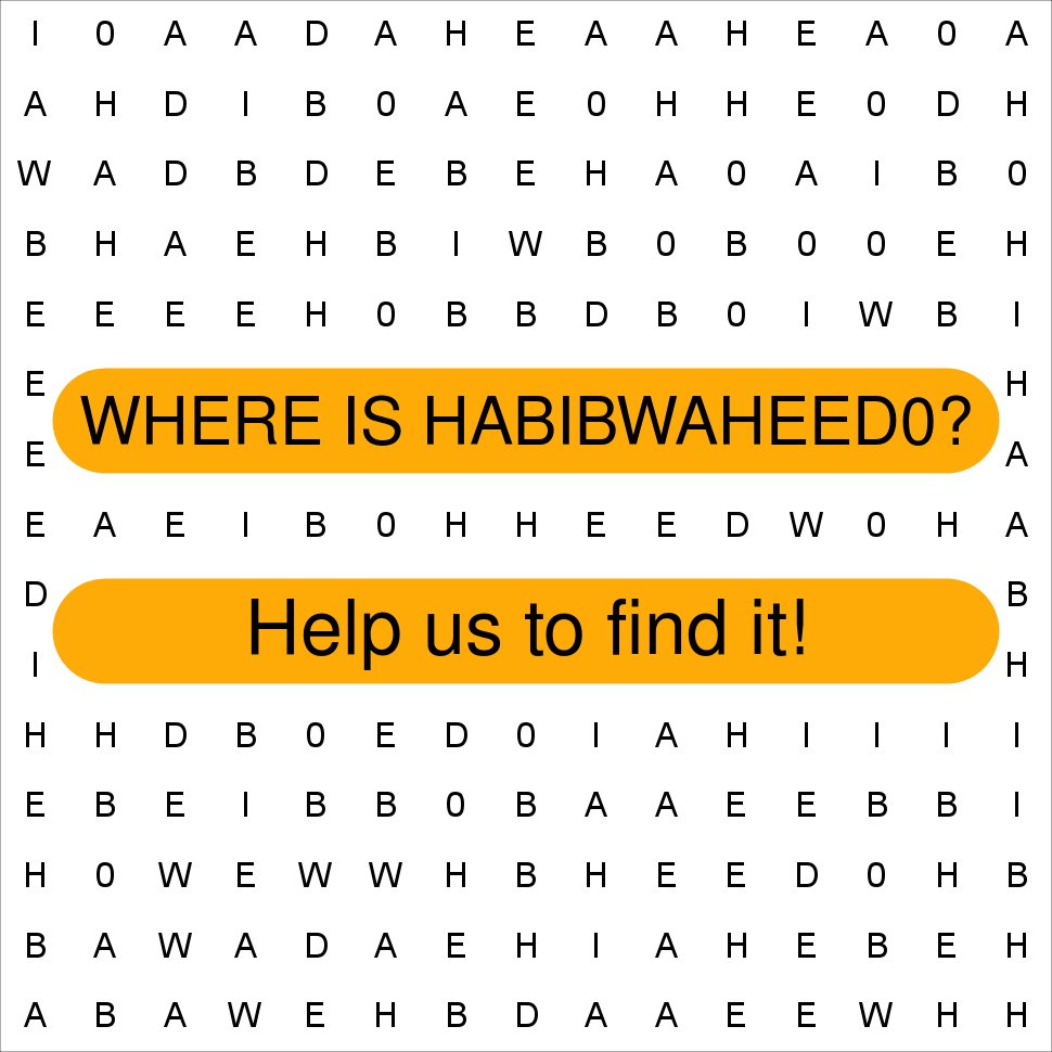 FindTheLostWord's tweet photo. @HabibWaheed0 Thanks for following me! Have you found yourself? https://t.co/J1Iz7zP2L4 #lostword https://t.co/lgCtj7nPXO