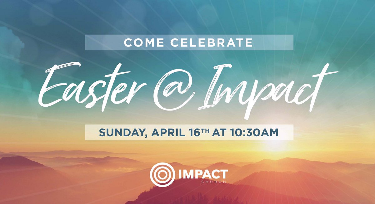 Easter @ Impact is less than 4 weeks away &amp; this is your moment to invite someone to something that could change their life forever.....