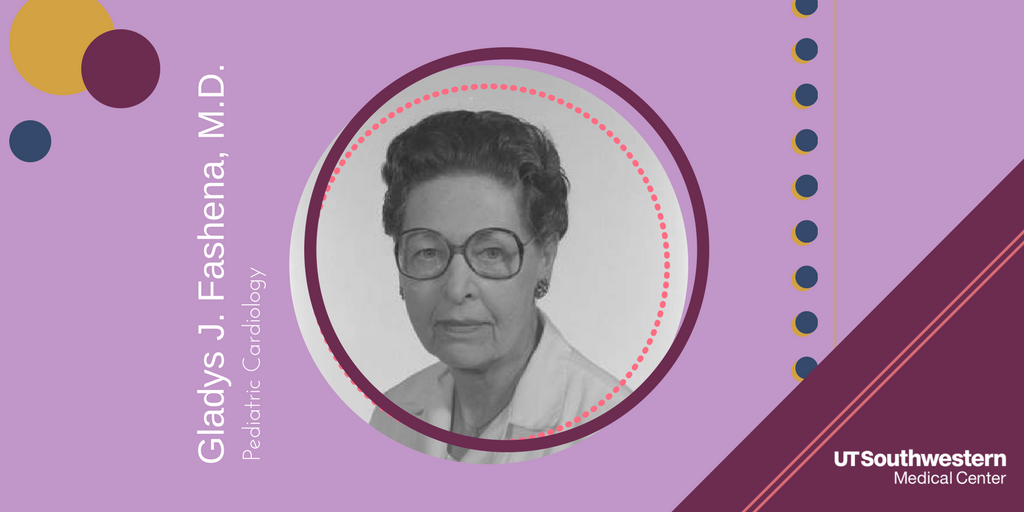 UTSWMedCenter's tweet image. Gladys Fashena, M.D., blazed trails in peds as one of first clinical faculty members at UTSW. #WomensHistoryMonth bit.ly/2ma9coE