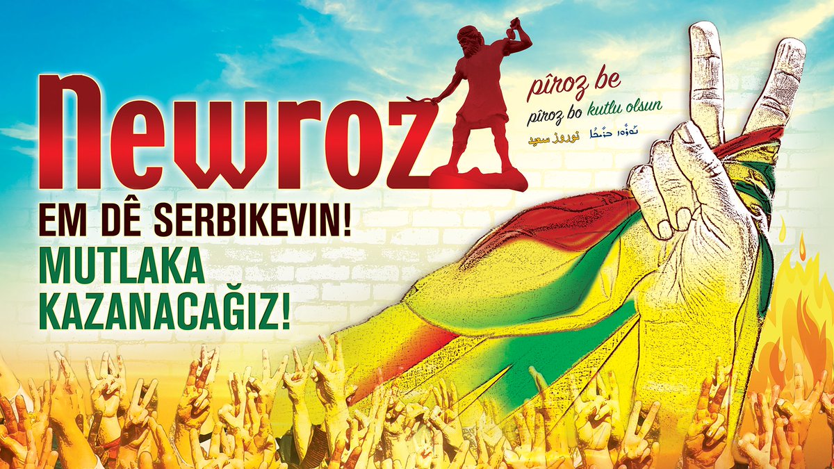 DEMGenelMerkezi's tweet photo. Gelê Amedê! Em sibê saet di 11:00'an de li Qada Newrozê bicivin. Agirê hêviya azadiyê em bi hevre gur bikin. Bijî cejna hezaran salan! https://t.co/nRxjkfQSv6