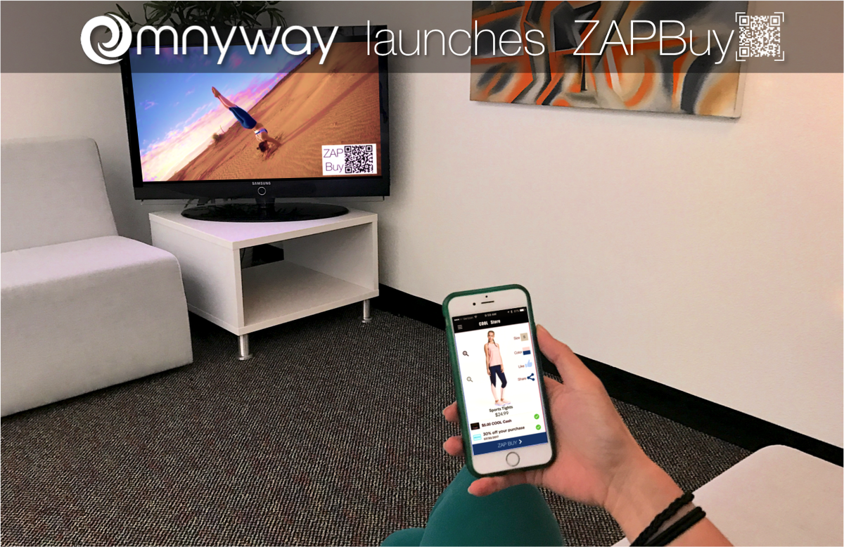 Omnyway's tweet photo. Omnyway launches #ZAPBuy - allowing shoppers to buy products from ads with a #snap #shoptalk17 #retail  https://t.co/QDCWVQDtFE https://t.co/adKStjdPT5
