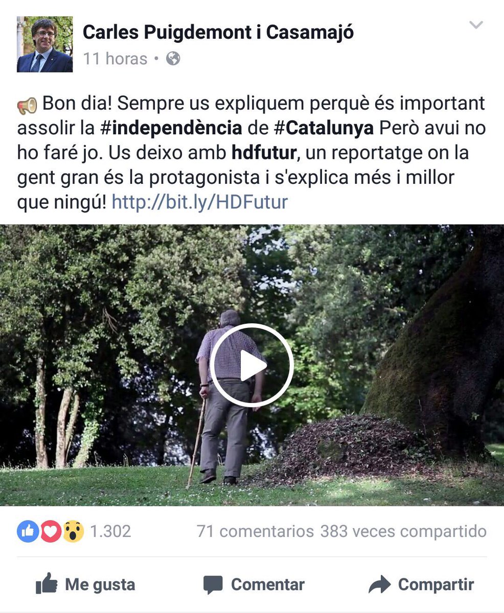 Mireu que ha publicat el President <a href="/KRLS/">krls.eth / Carles Puigdemont</a> Encara hi ha molta feina a fer! Pas a pas construirem la Republica Catalana goo.gl/430v0m