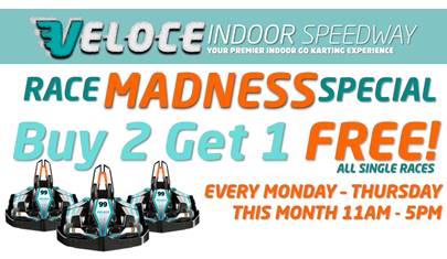 VeloceMilwaukee's tweet photo. It's RACE MADNESS at Veloce...
Buy TWO Single Races and get ONE FREE Monday - Thursday!
#VeloceMKE #ItalianForFast https://t.co/v22bpd5P7J