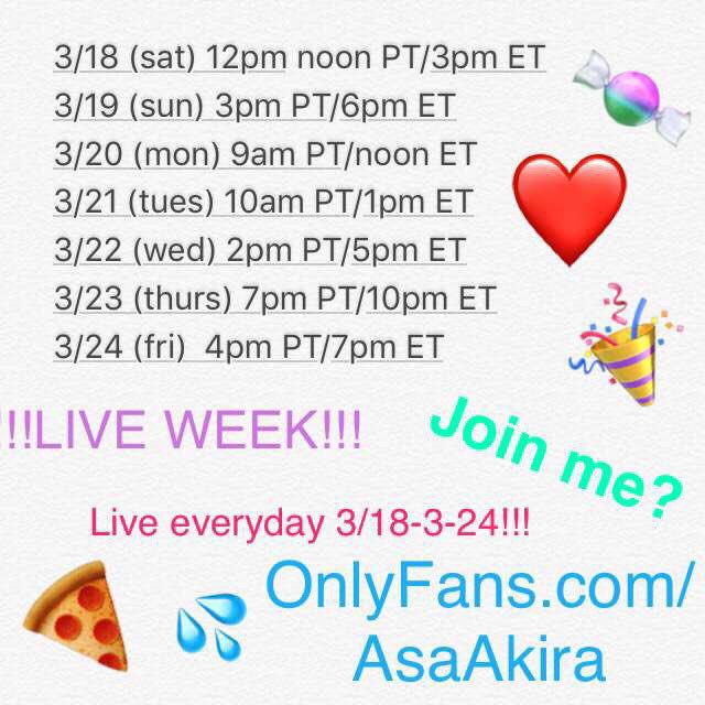 LIVE every day this week on https://t.co/nEiIo4BKFm ... here's the schedule: https://t.co/Yl4fmuXcGM