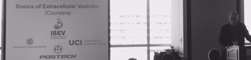 DScottFreedman's tweet photo. Jan Lotvall, CSO of #CodiakBiosciences on #exosomes and #EV invites us to join @IsevOrg 2017 in #Toronto https://t.co/uNKT5dtSYQ