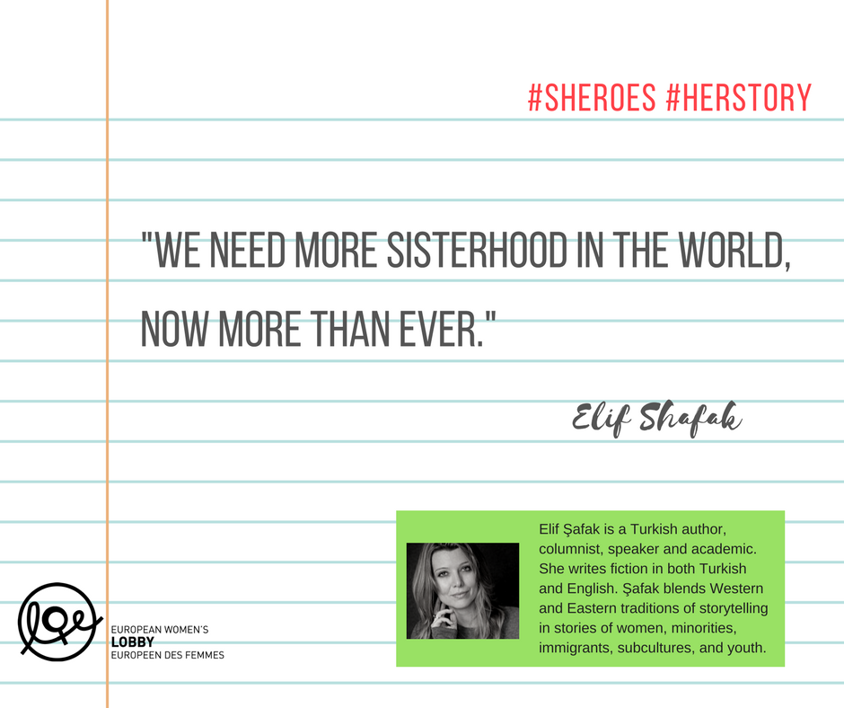 EuropeanWomen's tweet image. Must-read-Monday. Interview with @Elif_Safak womenlobby.org/Elif-Shafak-We… #herstory #sheroes @EACA_Inspire #edcomAV @KA_DER_  By @TrayAgyeman
