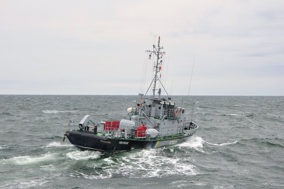 ukrmilitary's tweet photo. Рейдовий тральщик #ВМС #ЗСУ #U360 «Генічеськ» https://t.co/Qvh6QDPpi2