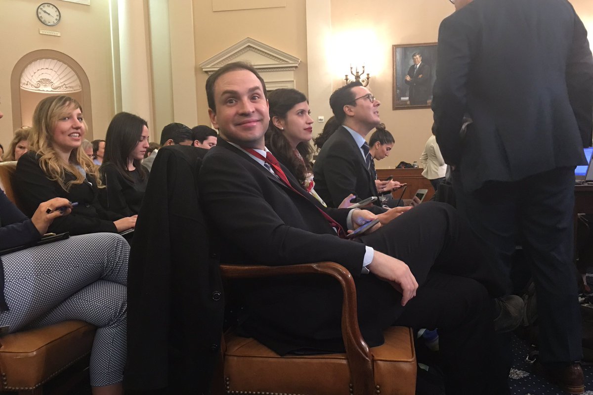 Who's in the house for the House Intelligence Committee's ballyhooed Russia hearing? @TeddyDavisCNN, that's who. (With a <a href="/RyanLizza/">Ryan Lizza</a> cameo.)