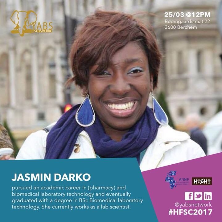 yabsnetwork's tweet photo. Hello folks! Meet Jasmin Darko, our next #HFSC2017 speaker. #AfricanDiasporaYouth https://t.co/gnB8O9GYK6