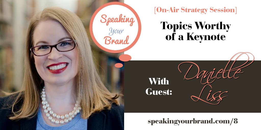carolmorgancox's tweet photo. New podcast episode today: What kinds of topics are worthy of keynotes + speaker contracts + more with @danielleliss https://t.co/HjAhpN1RGQ https://t.co/pAmqJR98GU