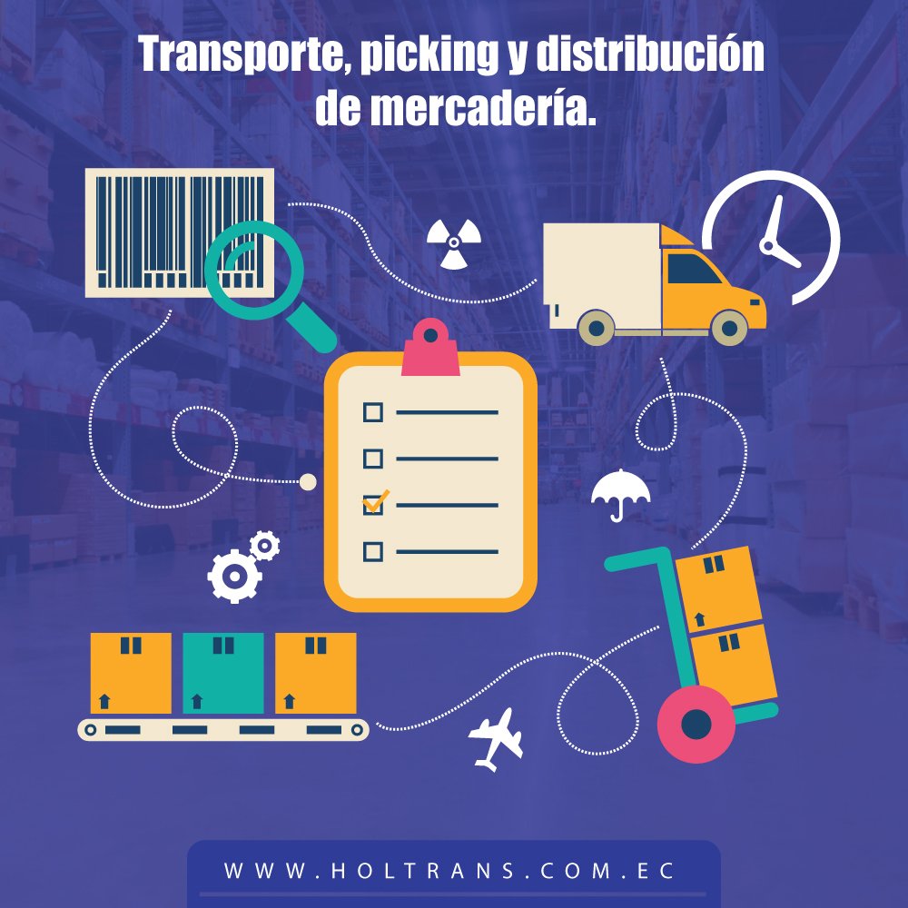 HoltransEc's tweet photo. Transporte, picking y distribución de mercadería. #Holtrans #HoltransLogistics #OperadorLogistico #Operador3PL #SolucionesLogisticas https://t.co/wRiPEs69n7