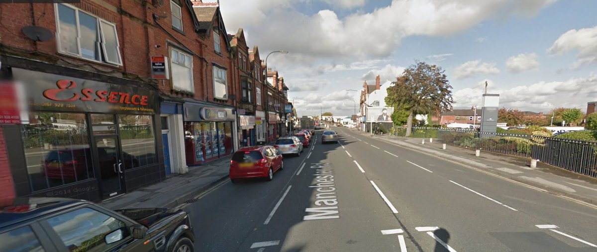 Were situated on Manchester Road (A56) in #Broadheath opposite the Navigation Pub