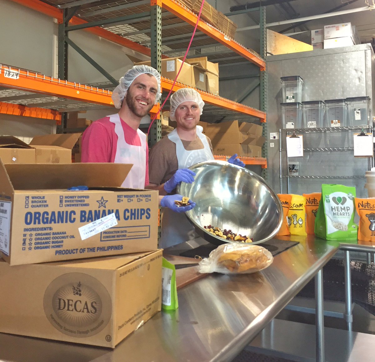 PHGBgives's tweet photo. If you've been wondering what we're up to in the product world here at #PlayHardGiveBack. Well, we're currently working on our #Nut free mix https://t.co/sVLZ1ivEQu