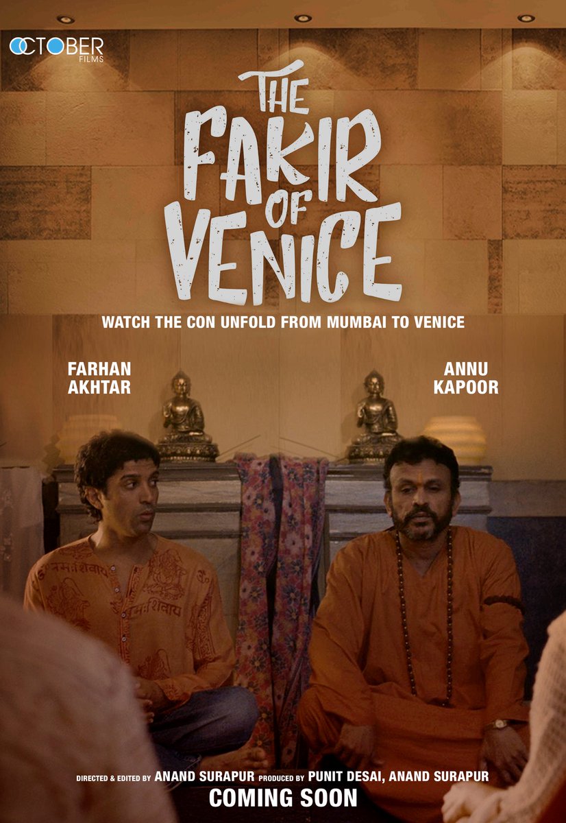 First Look Poster of The Fakir Of Venice starring Farhan Akhtar, Annu Kapoor