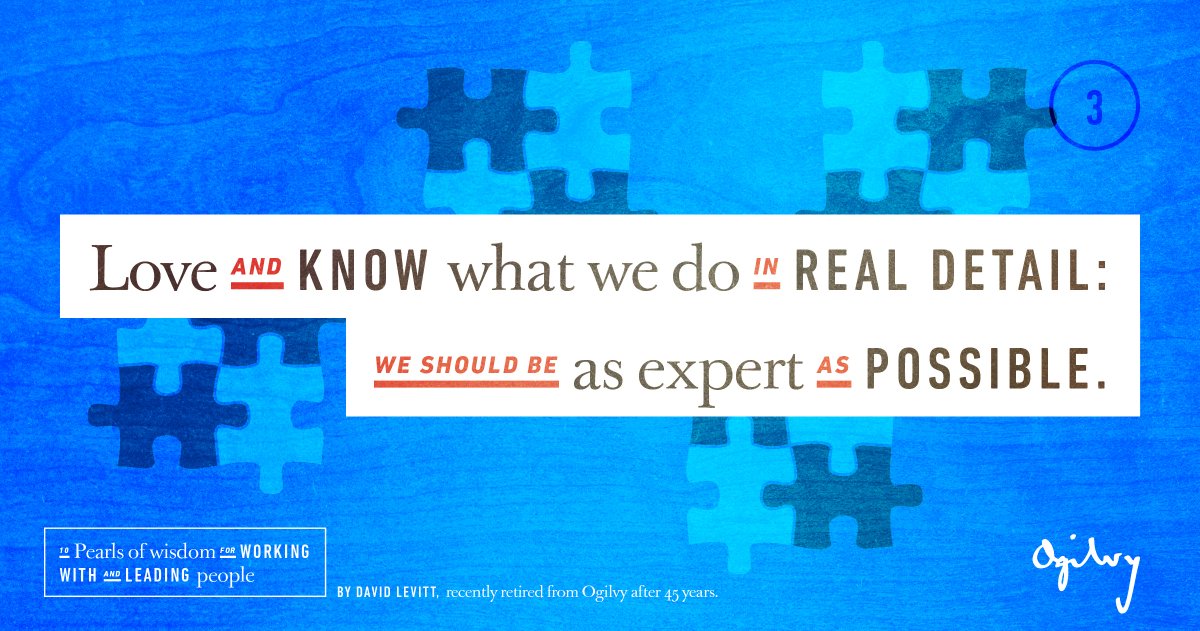 10 Pearls of #Wisdom for Working With &amp; Leading People by David Levitt, from his retirement speech -> SEE ALL: bit.ly/2mMdm3b