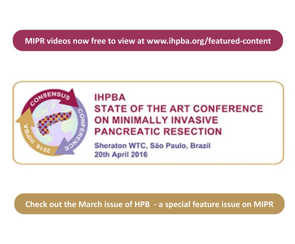 MIPR Conference videos and manuscripts now available. ihpba.org/news/392/mipr-… @AHPBA @ELSSurgery