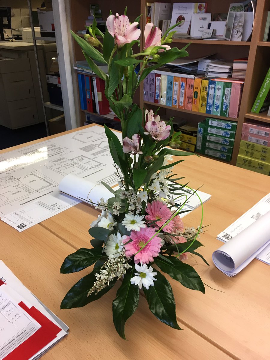 Good start to the week, flowers from a customer
