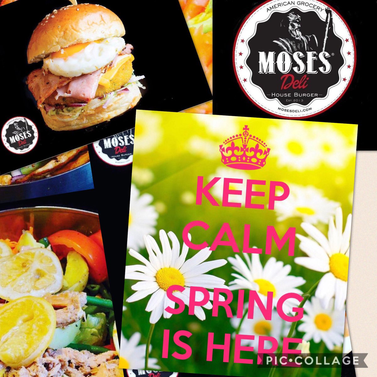 DeliMoses's tweet photo. Hello Spring ! ☀️🌸🌺💐#Printemps 
Venez fêter ça autour d'un Bon Burger et bière 🍻 🍔🥗🌭🍟🍻👍🏼 https://t.co/V5kIjHbQ78