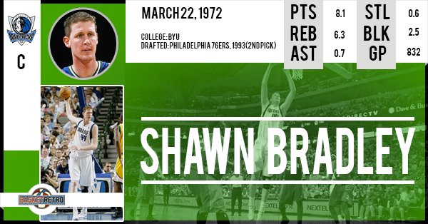 Happy birthday  Shawn Bradley !  