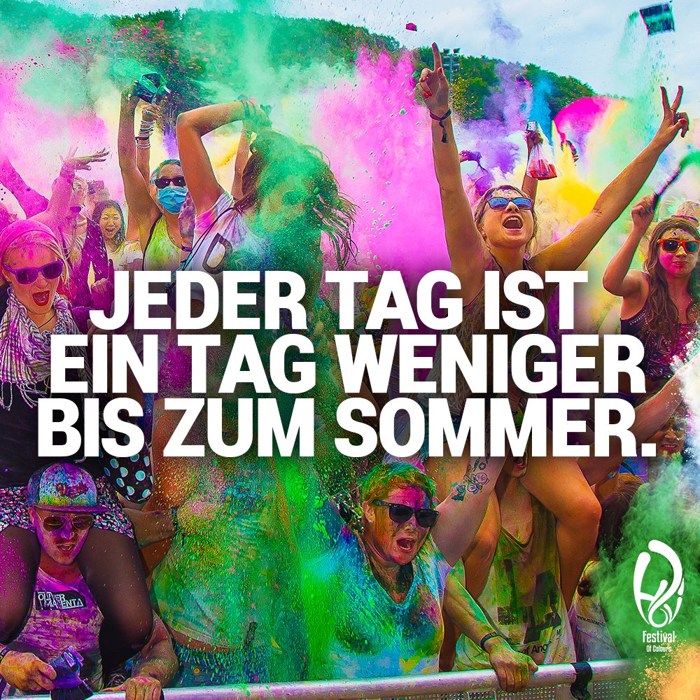 🌷Es ist FRÜHLING!🌷 Also nicht mehr lange bis zum <a href="/Holi_Festival/">Festival Of Colours</a> !! ❤
Jetzt Tickets sichern! Klick HIER: holifestival.com/de/de/holi-sale