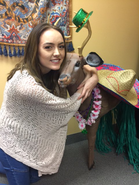 MCC_ModOp's tweet photo. Last week, we welcome our new PR and Social Media Coordinator! Nicolette and Vinny seemed to become fast friends! #WelcometoMCC https://t.co/wXw5Q3B9gk