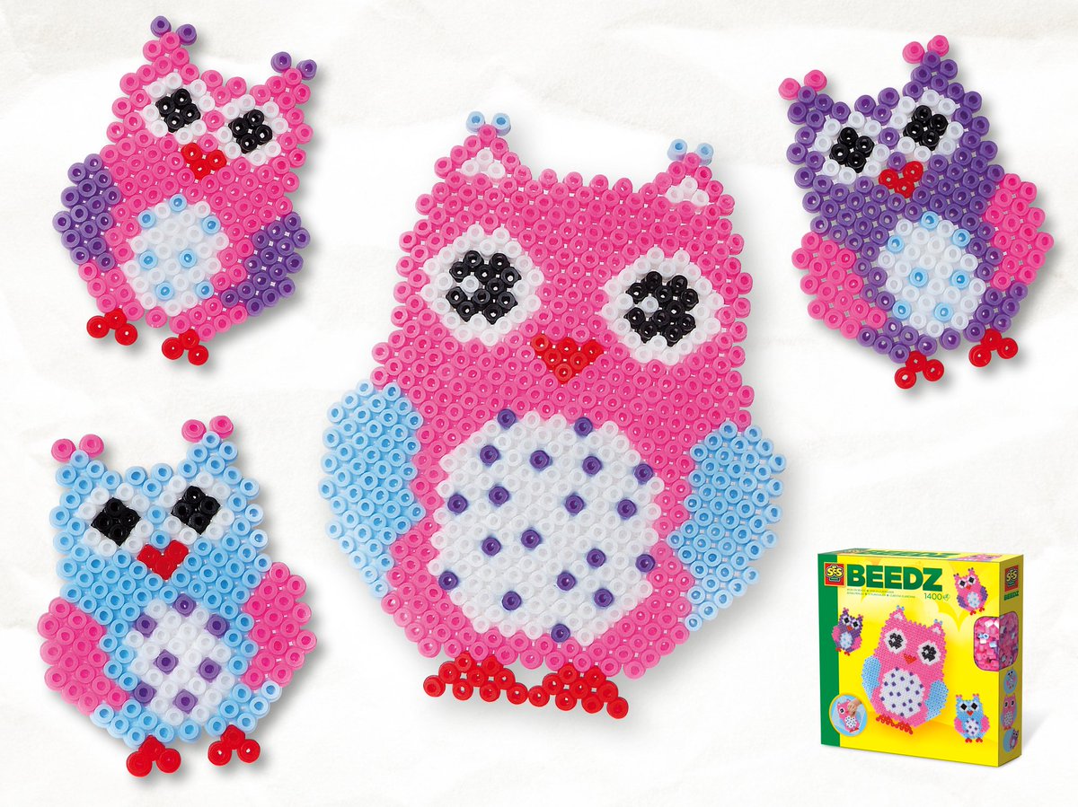 Houden jullie ook zo van #uiltjes? Maak er eentje van #Beedz #strijkkralen! #fun #knutselen #diy ses-creative.com/nl/ses-strijkk…