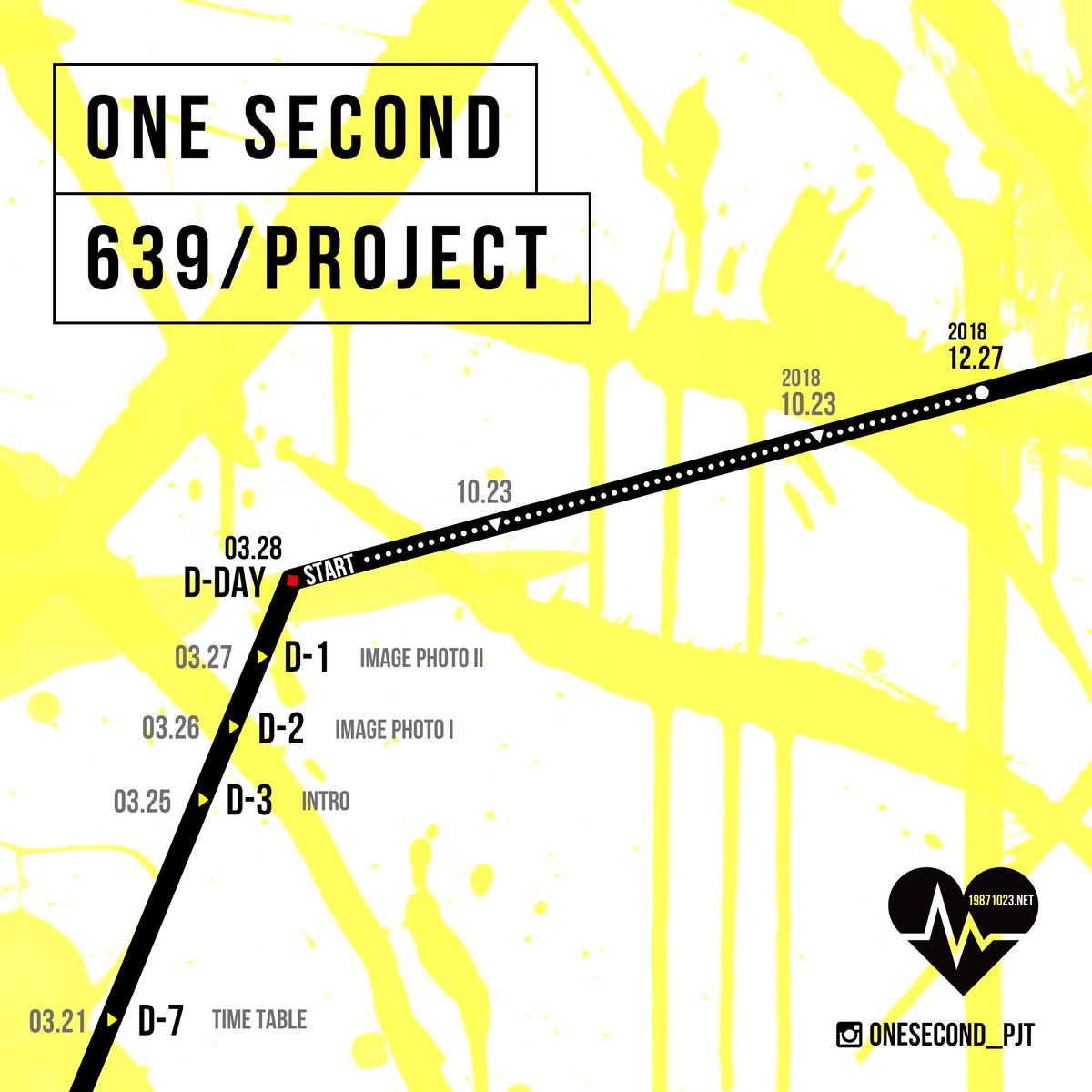 [639/PROJECT]D-7 TIME TABLE
안녕하세요. #서인국 팬 페이지 원세컨드 입니다. 2018.12.27까지 기다리는 프로젝트 인스타그램 전용 페이지에서 시작합니다. 팔로우 해주세요. instagram.com/onesecond_pjt