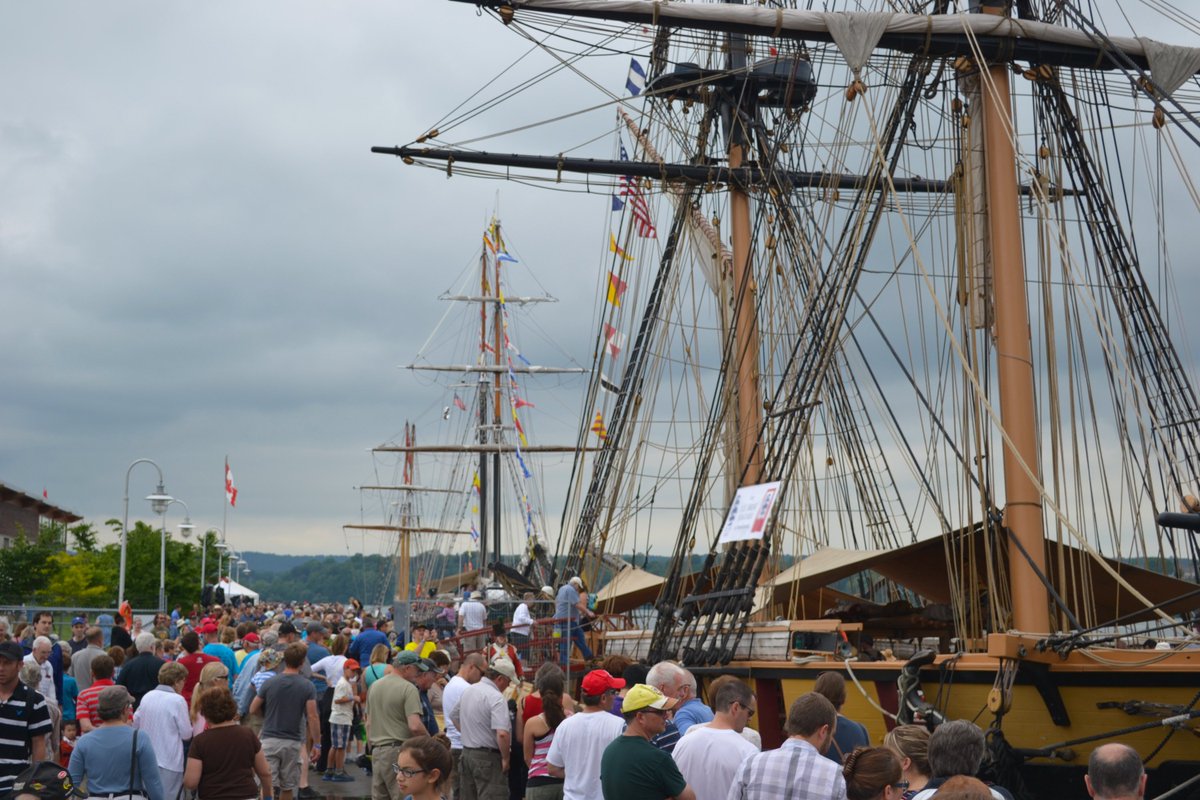 cityofhamilton's tweet photo. #HamOnt to host 11 TALL SHIPS at Pier 8 June 30-July 2, part of Hamilton's #Canada150 celebrations! Details: https://t.co/zZBG1tMHnc 🇨🇦 https://t.co/WsnilyIkA8