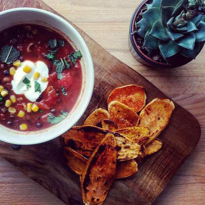 DansKitchen_EN4's tweet photo. Today for lunch we're testing our spicy bean chilli with sweet potato slices! #MexicanNight coming  March 30th #supperclub #barnet #London https://t.co/GGJNFrOhPF