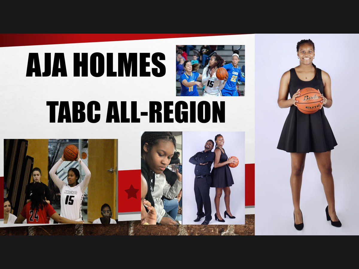 slkbasketball's tweet photo. Huge congrats to Lady Knights Aja Holmes as she is selected  to the TABC All-Region team!! Only 1 of 3 Freshmen selected! #⚔️🏀🔥 #Top20in🇺🇸 https://t.co/mxGRPzCw3I