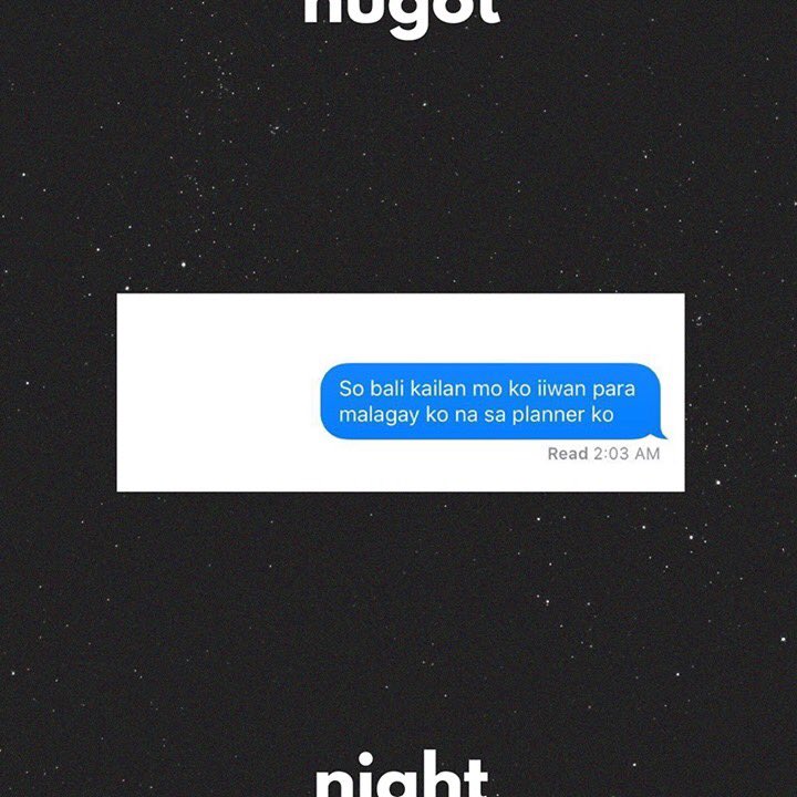 HugotNight2017's tweet photo. "Para maschedule ko na kung kailan ako masasaktan" 

Speaking of schedule, prepare for another event 😉

#HugotNight
#NagmahalNasaktanHumugot https://t.co/lYvnGknIS0