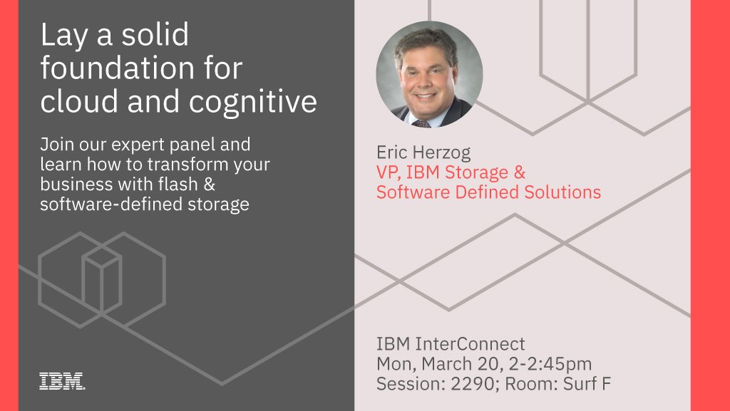 zoginstor's tweet photo. Today at 2pm at IBM InterConnect hear how several end users leverage IBM's industry acclaimed storage for hybrid cloud deployments https://t.co/lN5qTxIMlK