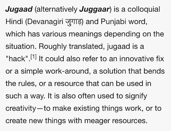Katy_Ashe's tweet photo. Does anyone else skin crawl when ppl say "reverse innovation"? India has innovation in its Jugaad DNA - there is NOTHING "reverse" about it https://t.co/GTI6GEcpq9