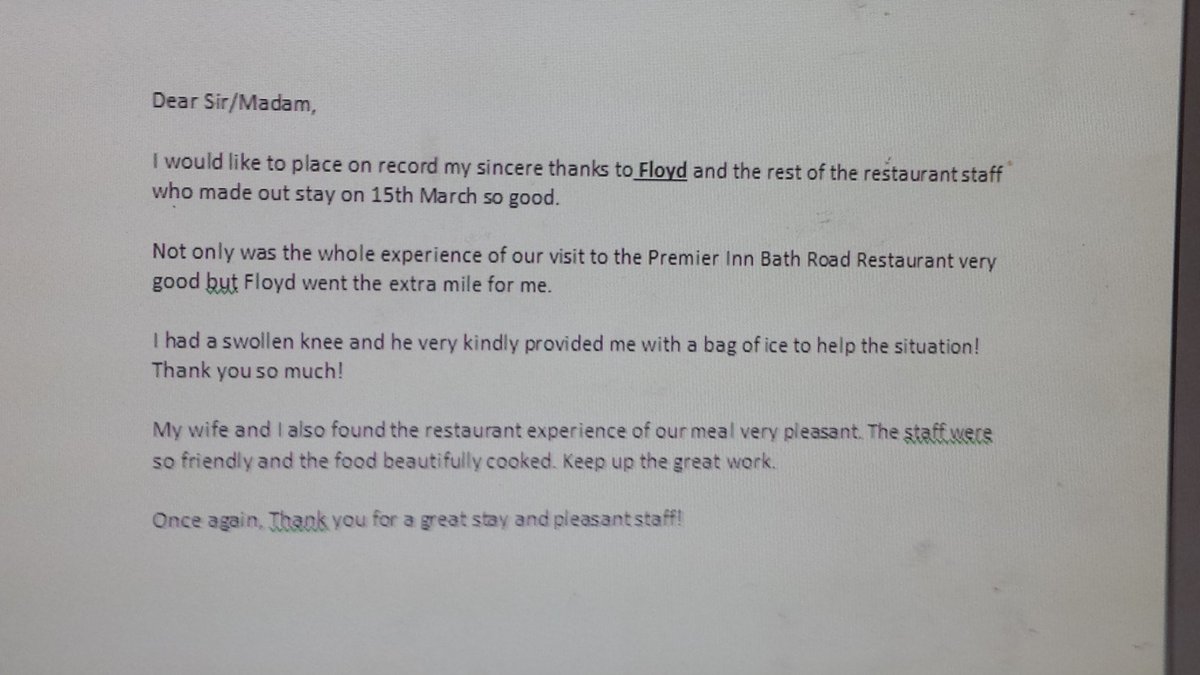 Excellent  head  office  compliment  for Floyd #bringitOn <a href="/placemadebyyou/">A Place Made By You</a> @airportsmiles <a href="/SDEBDD/">simon ewins</a> <a href="/placemadebyyou/">A Place Made By You</a> <a href="/gary_villiers/">Gary De Villiers</a>