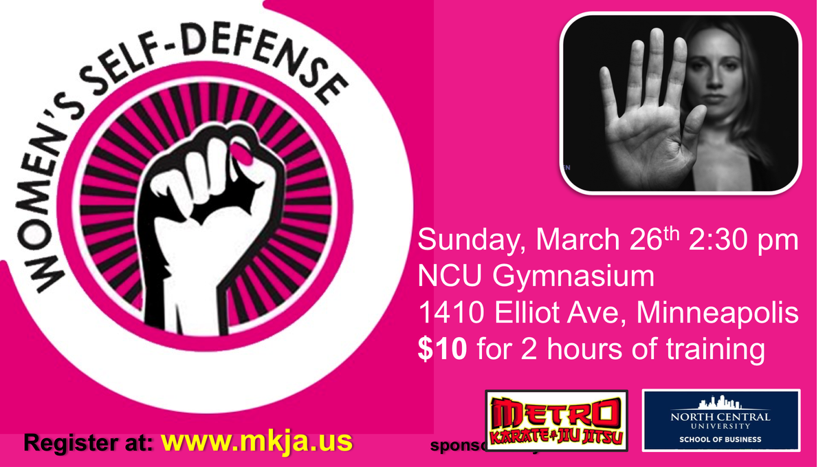 NCU_Business's tweet photo. ATTENTION ALL WOMEN! You don't want to miss this Self Defense Seminar coming up! https://t.co/e1TAbAVmKO