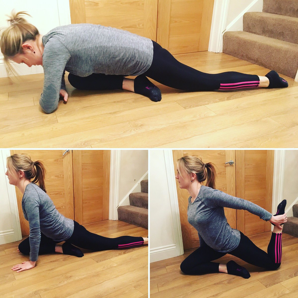 rusthallosteo's tweet photo. 3 stage pigeon stretch, amazing for glutes, hip flexors and quads #osteopath #Pilates #pilatesforrunners #stretch #tunbridgewells #kent https://t.co/aAAB2xHTL1