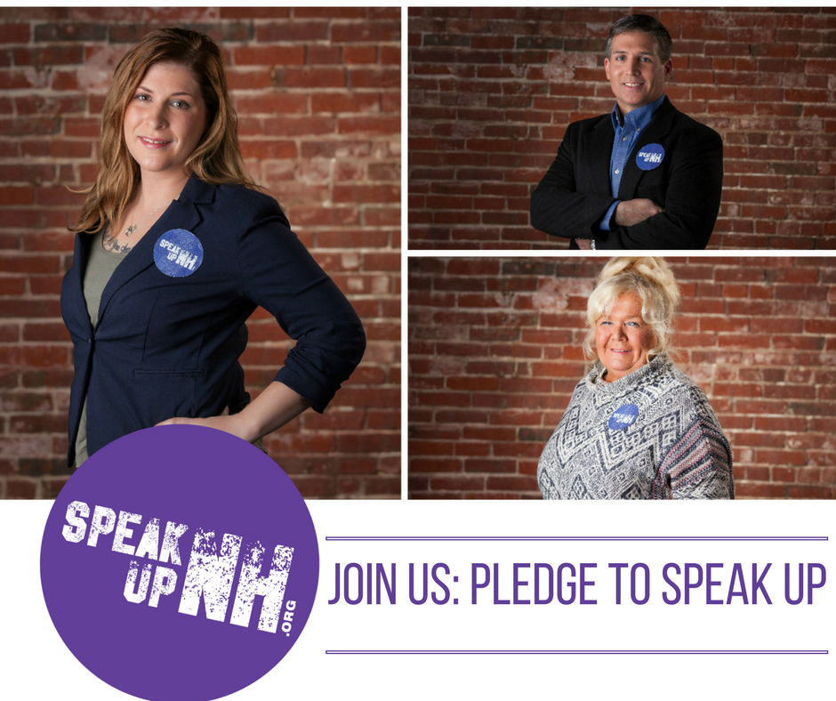 UVALLTogether's tweet photo. Stand with ALL Together to see the person, not the condition. Pledge to be stigma free. #SpeakUpNH https://t.co/A67zY370mr