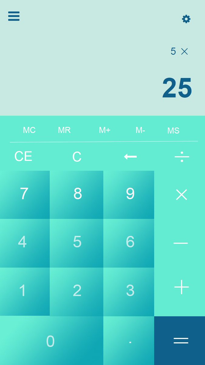 ramyavasan2017's tweet image. #dailyui #004 Calculator #uidesign #calculatorui #uxdesign