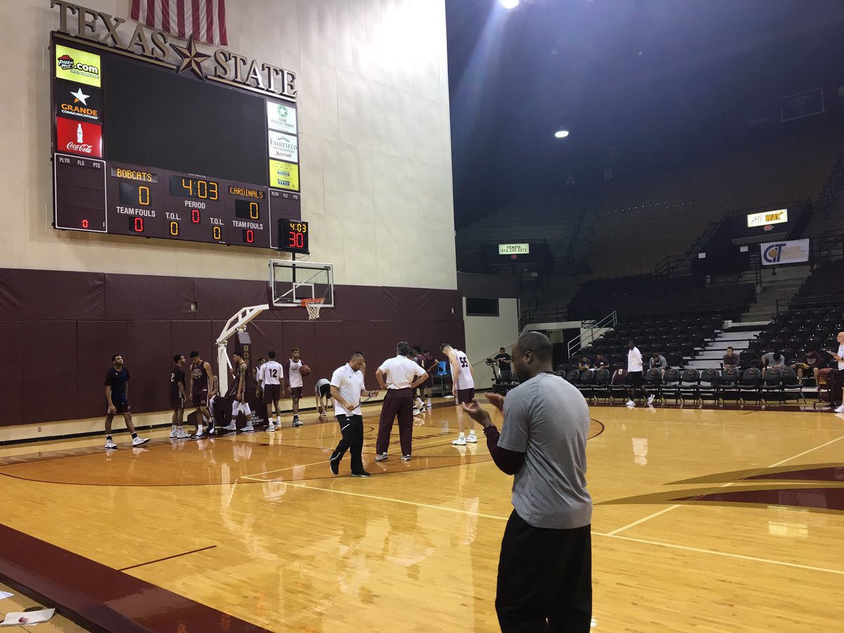 ShawnC_ATX's tweet photo. Danny Kaspar and his Bobcats continue to play basketball in March. Hosting Idaho in round 2 of CIT on Wednesday. #CITmadness #TexasStateU https://t.co/n2X4hH4A2b